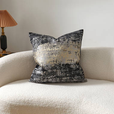 Black gold clearance throw pillows